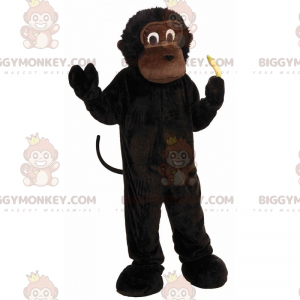 BIGGYMONKEY™ Maskottchenkostüm Schwarzer Affe mit seiner