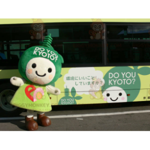 Duo de mascottes BIGGYMONKEY™ de personnages de manga vert et