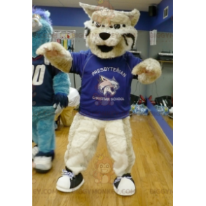 Giant Dog Beige Cat BIGGYMONKEY™ Mascot Costume -