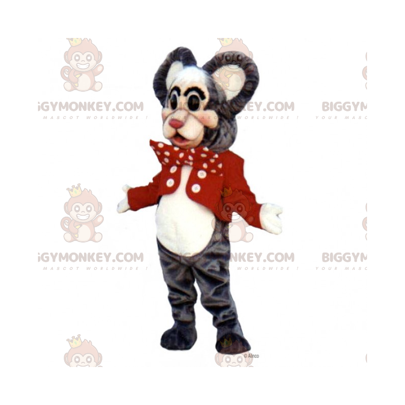 Costume da topo BIGGYMONKEY™ mascotte con giacche e papillon da