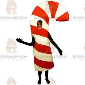 Candy Cane BIGGYMONKEY™ Mascot Costume - Biggymonkey.com