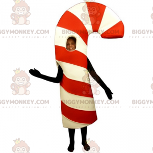 Candy Cane BIGGYMONKEY™ Maskotdräkt - BiggyMonkey maskot