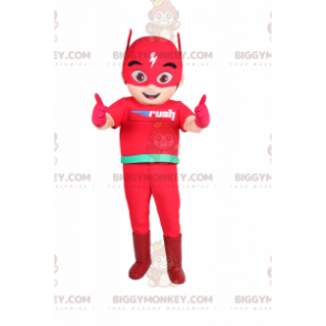 Kostým maskota superhrdiny BIGGYMONKEY™ – Flash –