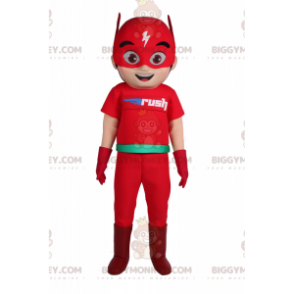 Kostým maskota superhrdiny BIGGYMONKEY™ – Flash –