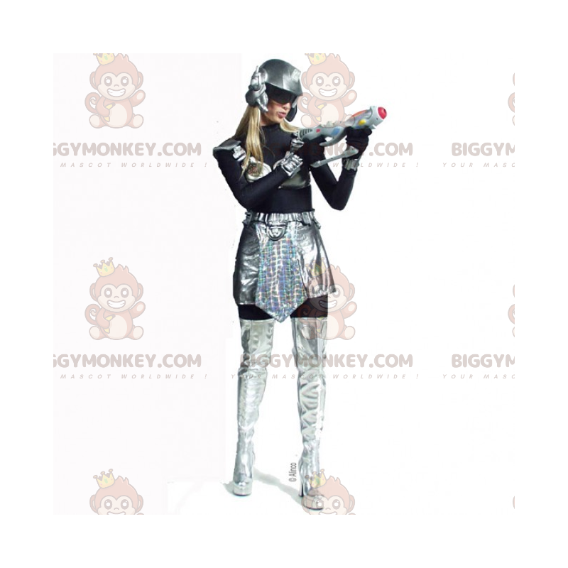 Costume de mascotte BIGGYMONKEY™ de Super Héros Galactique -
