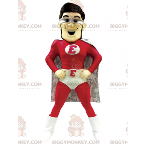 Κόκκινη και λευκή στολή μασκότ Superhero BIGGYMONKEY™ - Μασκότ υπερήρωα - BIGGYMONKEY_016926 - BiggyMonkey.com