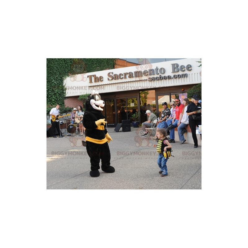 Roztomilý kostým maskota Black & Yellow Bee BIGGYMONKEY™ –