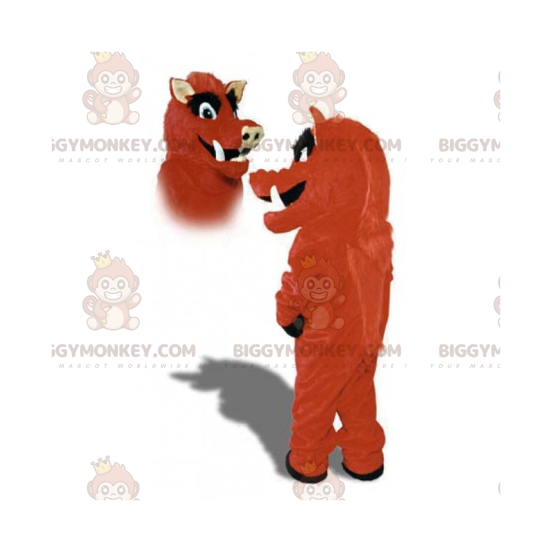 Red and Black Bull BIGGYMONKEY™ maskotdräkt - BiggyMonkey maskot Red and Black Bull BIGGYMONKEY™ maskotdräkt - BiggyMonkey maskot