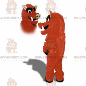 Punaisen ja mustan härän BIGGYMONKEY™ maskottiasu - Lehmän maskotit - BIGGYMONKEY_016953 - BiggyMonkey.com