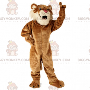 Sabeltand Tiger BIGGYMONKEY™ maskotkostume - Biggymonkey.com