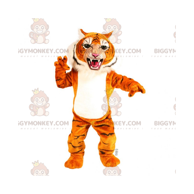 BIGGYMONKEY™ Tiger-maskotkostume med åben mund - Biggymonkey.com BIGGYMONKEY™ Tiger-maskotkostume med åben mund - Biggymonkey.com