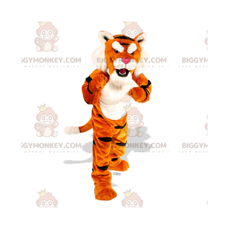 Soft Haired Tiger BIGGYMONKEY™ Mascot Costume – Biggymonkey.com Soft Haired Tiger BIGGYMONKEY™ Mascot Costume – Biggymonkey.com