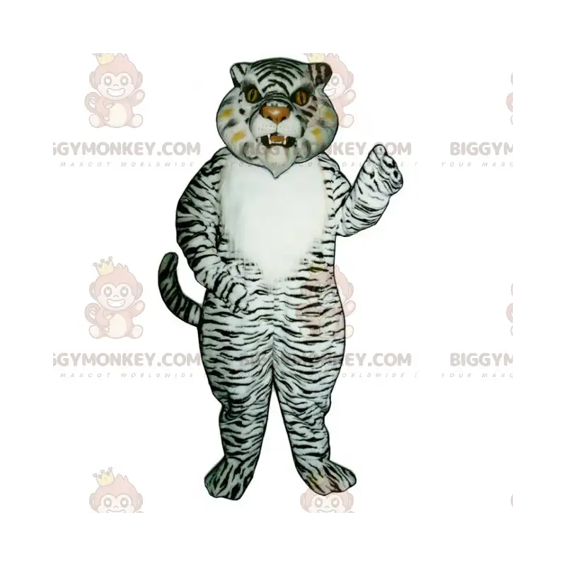 Disfraz de mascota Tigre de nieve BIGGYMONKEY™ - Biggymonkey.com Disfraz de mascota Tigre de nieve BIGGYMONKEY™ - Biggymonkey.com