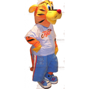Tiger BIGGYMONKEY™ maskottiasu urheiluasuissa - Biggymonkey.com
