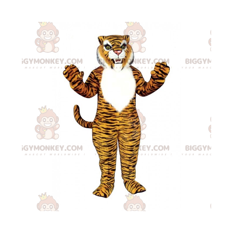 Fierce Tiger BIGGYMONKEY™ maskottiasu - Biggymonkey.com Fierce Tiger BIGGYMONKEY™ maskottiasu - Biggymonkey.com