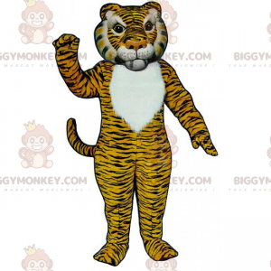 Yellow and Black Tiger BIGGYMONKEY™ Mascot Costume -