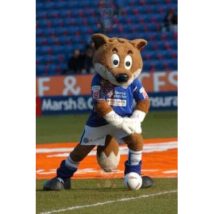 Brown Fox BIGGYMONKEY™ Mascot Costume In Sportswear -