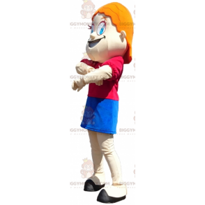 BIGGYMONKEY™ Maskottchen-Kostüm mit orangefarbenen Tigern und