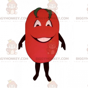 Kostium maskotka uśmiechnięty pomidor BIGGYMONKEY™ -
