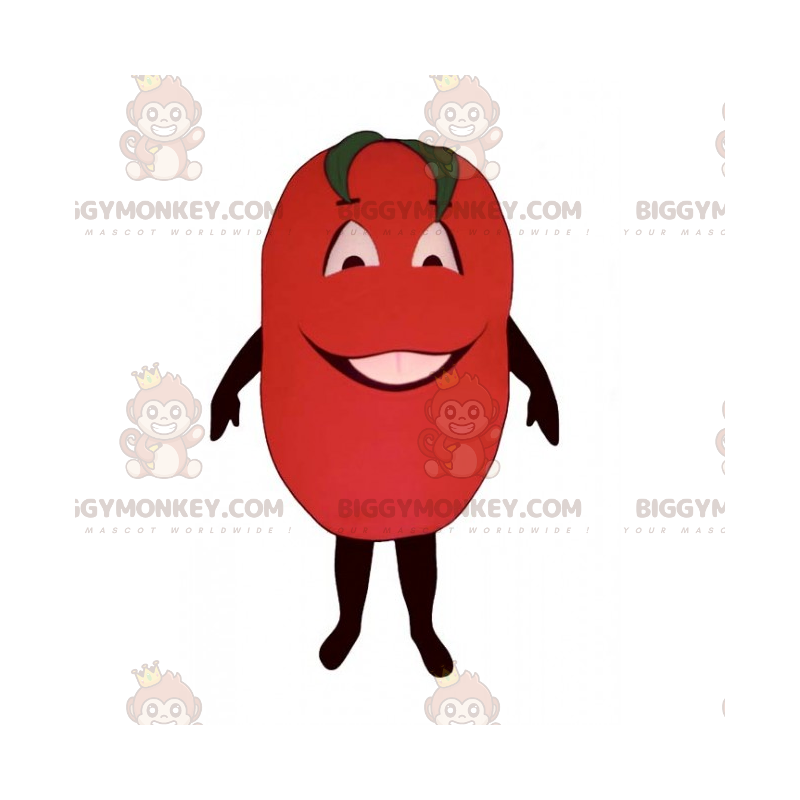 Disfraz de mascota BIGGYMONKEY™ de tomate sonriente -