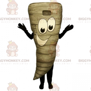 Costume de mascotte BIGGYMONKEY™ de tornade avec visage