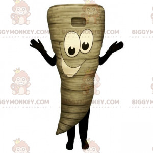 Tornado BIGGYMONKEY™ Mascot Costume with Smiling Face -