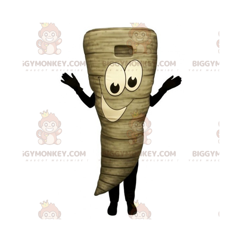 Tornado BIGGYMONKEY™ Mascot Costume with Smiling Face – Tornado BIGGYMONKEY™ Mascot Costume with Smiling Face –