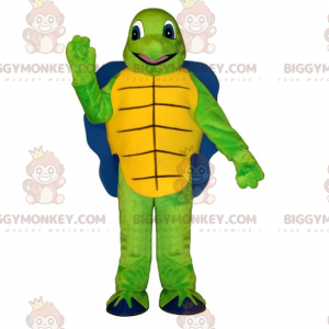 Schildkröten-Maskottchen-Kostüm BIGGYMONKEY™ mit blauem Panzer