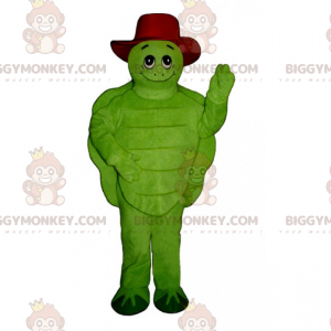 Schildpad BIGGYMONKEY™ mascottekostuum met hoed -
