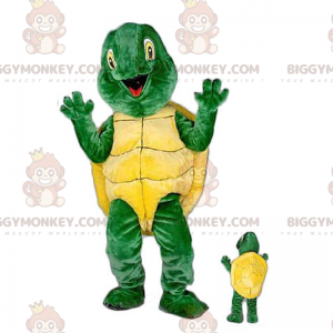 Disfraz de mascota tortuga sonriente BIGGYMONKEY™ -
