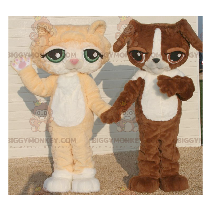 La mascota de 2 BIGGYMONKEY™ es un gato naranja y blanco y un La mascota de 2 BIGGYMONKEY™ es un gato naranja y blanco y un