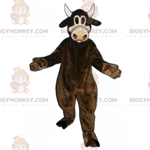 Στολή μασκότ BIGGYMONKEY™ Brown Cow - Μασκότ αγελάδων - BIGGYMONKEY_017018 - BiggyMonkey.com