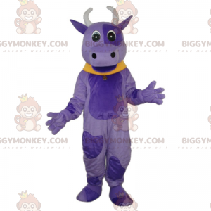 Στολή μασκότ Purple Cow BIGGYMONKEY™ - Μασκότ αγελάδων - BIGGYMONKEY_017019 - BiggyMonkey.com