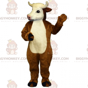 White Head Cow BIGGYMONKEY™ maskotkostyme - Kumaskot - BIGGYMONKEY_017021 - BiggyMonkey.com