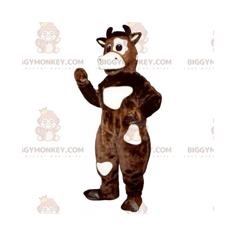 Koeienhuid BIGGYMONKEY™ mascottekostuum met ooglapje - Koeienhuid BIGGYMONKEY™ mascottekostuum met ooglapje -