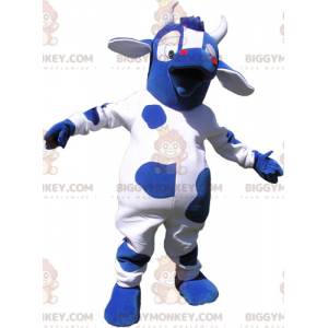 Blue Cowhide BIGGYMONKEY™ Mascot Costume - Biggymonkey.com