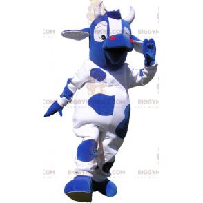 Blå kohud BIGGYMONKEY™ maskotdräkt - BiggyMonkey maskot