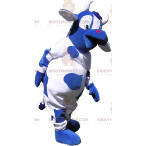 Blauw koeienhuid BIGGYMONKEY™ mascottekostuum - Koe mascottes - BIGGYMONKEY_017033 - BiggyMonkey.com