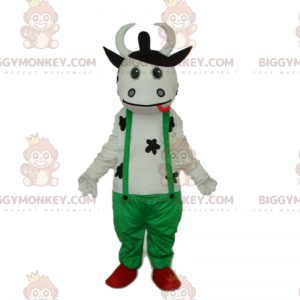 Cow In Overalls BIGGYMONKEY™ Mascot Costume - Biggymonkey.com