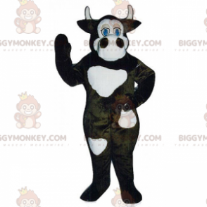 BIGGYMONKEY™ Mascot Costume Black Cow With Large White Spots - Cow Mascots - BIGGYMONKEY_017039 - BiggyMonkey.com