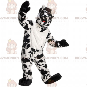 Zwart-wit koeienhuid BIGGYMONKEY™ mascottekostuum -