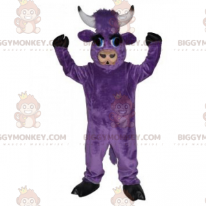 Kostým maskota Purple Cow BIGGYMONKEY™ – Biggymonkey.com