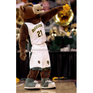 Disfraz de mascota de oso pardo BIGGYMONKEY™ en ropa deportiva