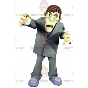 Frankenstein's BIGGYMONKEY™ Mascot Costume Green Skin Tone -