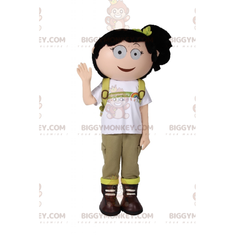 School Girl BIGGYMONKEY™ Mascot Costume with Quilt – School Girl BIGGYMONKEY™ Mascot Costume with Quilt –