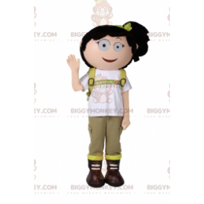School Girl BIGGYMONKEY™ Mascot Costume with Quilt -