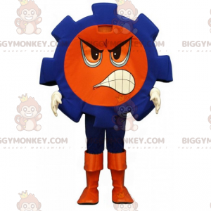 Blue Nut Angry Face BIGGYMONKEY™ Mascot Costume -