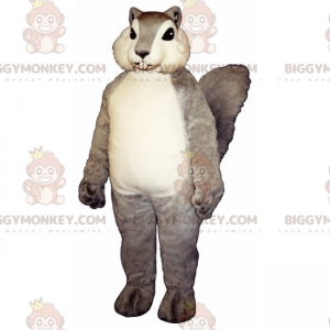 Traje de mascote de esquilo BIGGYMONKEY™ com pelo macio e