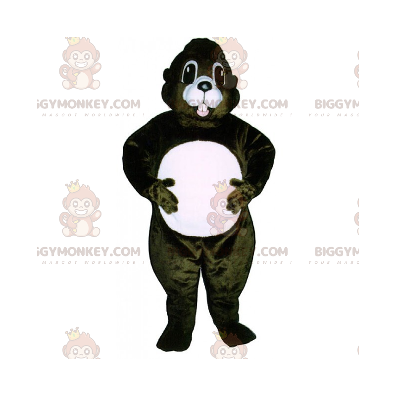 Costume de mascotte BIGGYMONKEY™ d'écureuil au ventre blanc - Costume de mascotte BIGGYMONKEY™ d'écureuil au ventre blanc -