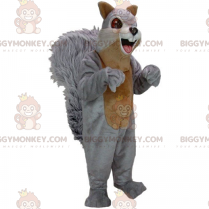 Eichhörnchen BIGGYMONKEY™ Maskottchenkostüm mit flauschigem